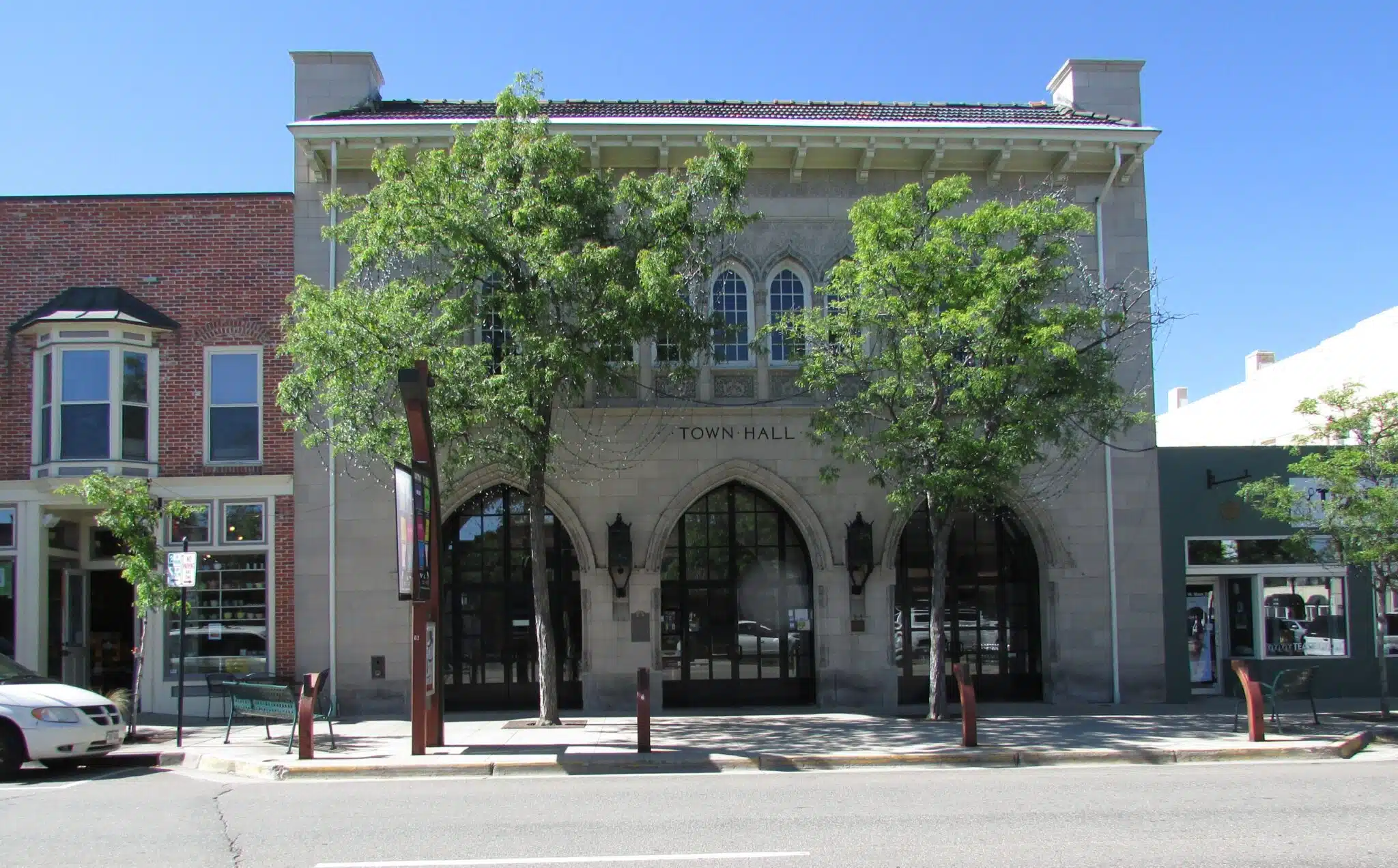 Littleton Town Hall Arts Center, a 1920 Renaissance Revival building on Main Street in downtown Littleton, Colorado